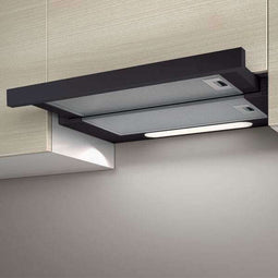 Elica ELITE 14 LUX BL/A/50 - Onderbouw - 650 m³/uur - Zwart