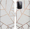 iMoshion Hoesje Geschikt voor Samsung Galaxy A72 Hoesje Met Pasjeshouder - iMoshion Design Softcase Bookcase - Meerkleurig / White Graphic