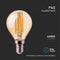 V-TAC VT-1953-N E14 LED Lampen - Amber - Golf - IP20 - 4W - 350 Lumen - 2200K
