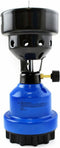 Camping kookstel/kookpit - metaal - blauw - incl. gas navulling priktank