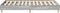vidaXL - Bedframe - zonder - matras - 135x190 - cm - spaanplaat - grijs - sonoma