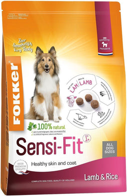 Fokker Sensi-Fit - Hondenvoer Lam/Rijst - Voor gevoelige honden - 13 KG
