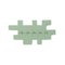 TETROMINO Kapstok - Modulaire wandkapstok - Speelse Tetris inspiratie - Dusty Green