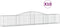 vidaXL - Schanskorven - 10 - st - gewelfd - 400x50x60/80 - cm - gegalvaniseerd - ijzer