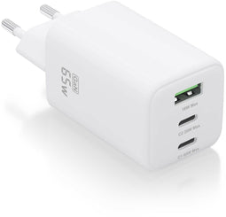 Aisens ASCH-65W3P041-W - Oplader - 65W - 1x USB type-A 2x USB type-C - Wit