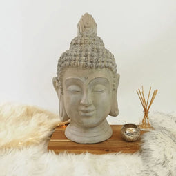 ProGarden Boeddhahoofd decoratief 23x22x45 cm