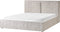 Bed met opbergruimte Gebreid velours MOISSAC 180 x 200 cm Grijs/beige