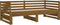 vidaXL - Slaapbank - uitschuifbaar - grenenhout - honingbruin - 2x(90x190) - cm
