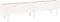 vidaXL - Plantenbak - verhoogd - 160x30x38 - cm - massief - grenenhout - wit