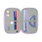 Driedubbele Pennenzak Frozen Spirit Lila 12,5 x 19,5 x 5,5 cm 37 Onderdelen