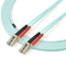 Startech.com 450FBLCLC3 - Aqua OM4 Duplex multimode glasvezel kabel 100 Gb 50/125 LSZH LC/LC - 3 m Blauw