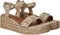 Tamaris Raffia Sandalen - Platte sandalen - Touch-it binnenzool - Beige