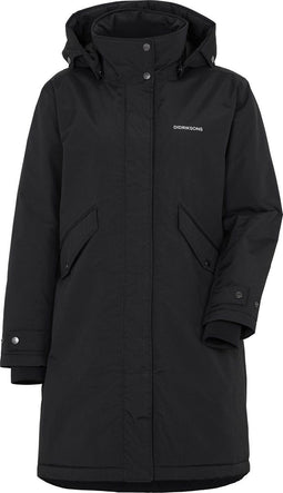Didriksons JOSEFINE WNS PARKA - Dames Outdoor parka - Afneembare capuchon - Zwart