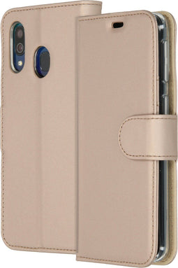 Accezz Samsung Galaxy A40 - Wallet Softcase Bookcase - 3 pashouders - goud