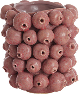 Light&living Vaas deco 19x18,5x21 cm NITALI keramiek oud roze