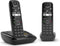 Gigaset AS690A Duo - DECT-telefoon - 2 handsets - 5,08 cm (2