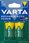 Varta NiMH C/LR14 oplaadbare batterijen - 3000mAh - Voorgeladen - (2 stuks)