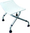 Comforthulpmiddelen Opvouwbare douchekruk - Lichtgewicht aluminium - Verstelbare hoogte 37-41 cm - Wit