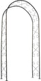 Nature Rozenboog - Pergola met decoratieve krullen - H230 x B100 x D37 cm - zwart