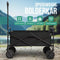 Avalo Bolderkar Opvouwbaar - Tot 110KG draagvermogen - 120L - 91x51x103 CM - 360º Wielen - Bolderwagen - Zwart