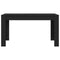 vidaXL - Eettafel - Zwart - Eiken - 140x74,5x76 - cm - Geengineerd - Hout