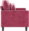 vidaXL - Tweezitsbank - 120 - cm - fluweel - wijnrood