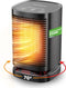 Travelhawk Elektrische Verwarming - Keramische Kachel - 950W - 3 Standen - Wit/Zwart