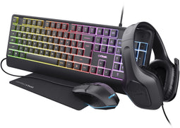 Trust GXT 792 Quadrox - Toetsenbord - Draad - Azerty BE - FullSize