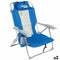 Strandstoel Aktive Blauw Wit 49 x 78 x 56 cm (2 Stuks)