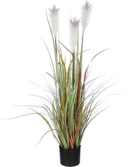 Mica Decorations Pluimgras Kunstplant - H115 x Ø45 cm - Met pot