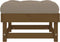 vidaXL - Tuinvoetenbanken - en - kussens - 2 - st - massief - grenenhout - honingbruin