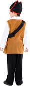 dressforfun - Jongenskostuum kapitein eenogige Ole 104 - Piratenpak met hoed en riem - (3-4 jaar)