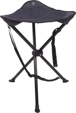 Bo-Camp - 3-Poots krukje - Luxe gepolsterd - Antraciet (1 stuk)