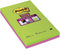 Post-it® Super Sticky Notes, Oranje, Geel,Blauw, Gelijnd, 102mm x 152 mm, 3 Blokken, 45 Blaadjes/Blok
