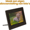 Dementieklok - 7 inch digitaal display - Zwart - Medicatiealarm - Wekkers - Met afstandsbediening