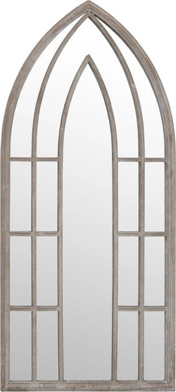 vidaXL - Spiegel - 100x45 - cm - ijzer - zandkleurig