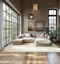 tectake Soft Zone Vloerkleed - Kortpolig - Extra Zacht - Crème - 200 × 290 cm