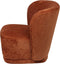 Fauteuil Claire - Roest Stof - Koper - Comfortabele Fauteuil