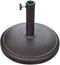 Angel Living Parasolvoet - Rond - 10kg - Ø44,5cm - Bruin - Resin/Staal