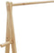 vidaXL - Kledingrek - met - schappen - en - wielen - 96x45,5x155,5 - cm - bamboe
