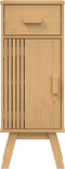 vidaXL - Badkameropbergrek - 'Olden'35x30x90 - cm - Massief - Houten - Grenen