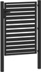 vidaXL - Tuinhek - afsluitbaar - 100x120 - cm - aluminium - zwart