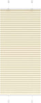 vidaXL - Plissé - rolgordijn - 55x150 - cm - stofbreedte - 54,4 - cm - polyester - crème