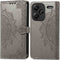imoshion Hoesje Geschikt voor Xiaomi Redmi Note 13 Pro Plus (5G) Hoesje Met Pasjeshouder - imoshion Mandala Bookcase - Grijs