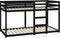 vidaXL - Stapelbed - 90x190 - cm - massief - grenenhout - zwart
