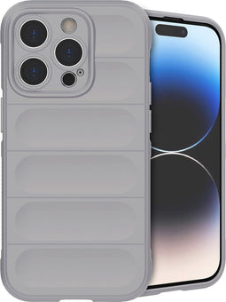 imoshion Hoesje - Geschikt voor iPhone 14 Pro - EasyGrip Backcover - Grijs