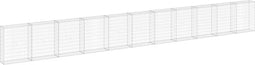 vidaXL - Schanskorfmuur - met - deksels - 900x30x100 - cm - gegalvaniseerd - staal