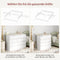 Woltu Verschoningsmat voor Commode Wit 80 x 80 cm met Beschermrand