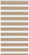 vidaXL - Zebra - Blind - 90x150 - cm - stofbreedte - 85,9 - cm - polyester - zandbruin