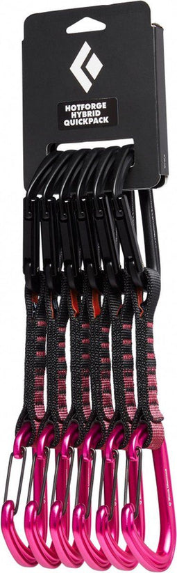 Black Diamond Hotforge Hybrid Quickpack - Klimset 6-pack - 12 cm - Roze